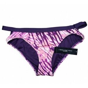 NWT Carmen Marc Valvo Women's Strappy Passion Fruit Bikini Bottom Size L
